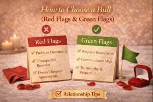 how to choose a bull red flags green flags